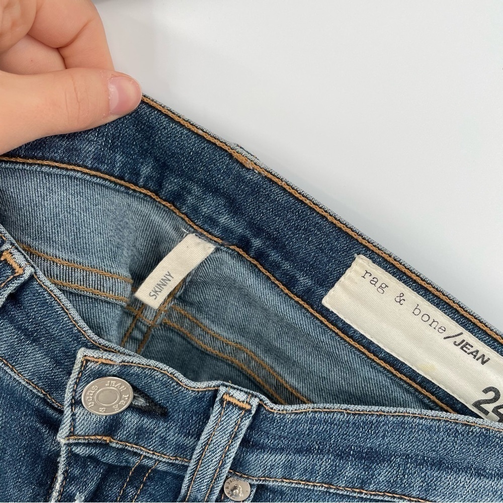 Rag & Bone Distressed Skinny Jeans - Picture 10 of 10